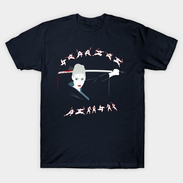 Japanese Samurai champloo Ninja T-shirt Vintage Women's Power T-Shirt by MIRgallery
